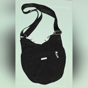 Multi-pocket Shoulder/ Cross Body Bag ~ Black